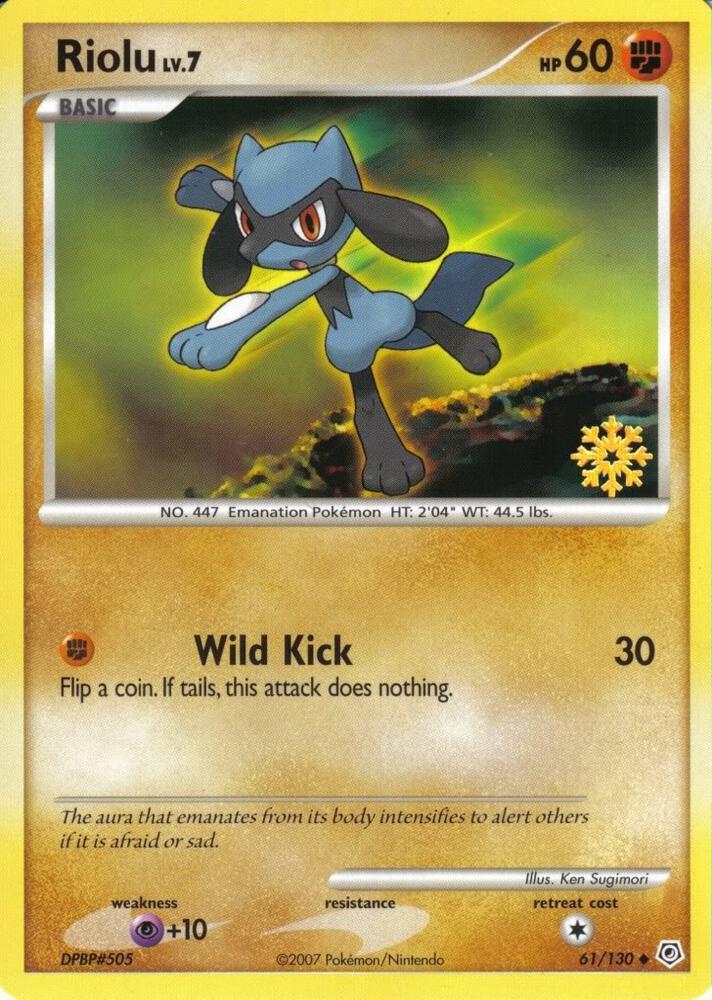 Diamond & Pearl Riolu [Snowflake-Stamp] Pokémon card